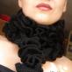 We crochet beautiful scarves with diagrams and descriptions