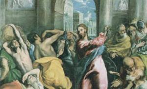 How Jesus drove the merchants out of the temple